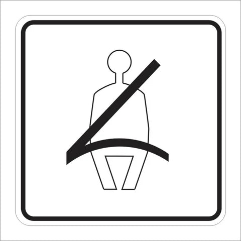 SR15 (CA) Seatbelt Sign