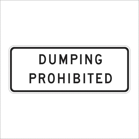 SR22-1 (CA) Dumping Prohibited Sign