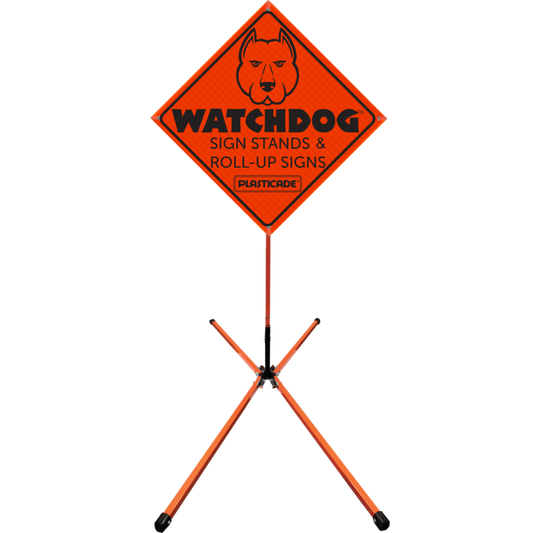 Traffic Control Springless Sign Stand Watchdog Traffic Control Sign Stands – Public Works Marketing & Leasing ...