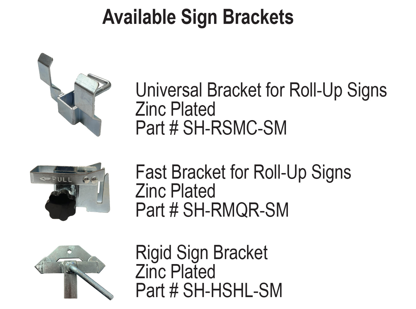 SS400 Medium Height Steel Springless Sign Stand