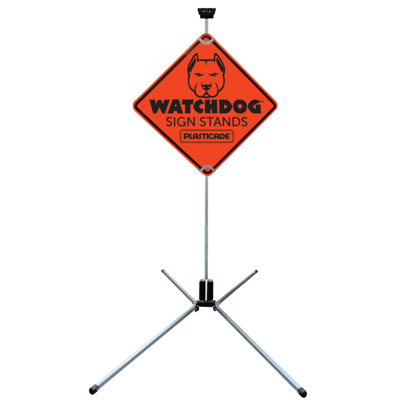 SS621A Heavy Duty Double Spring Sign Stand for .080 Aluminum Signs