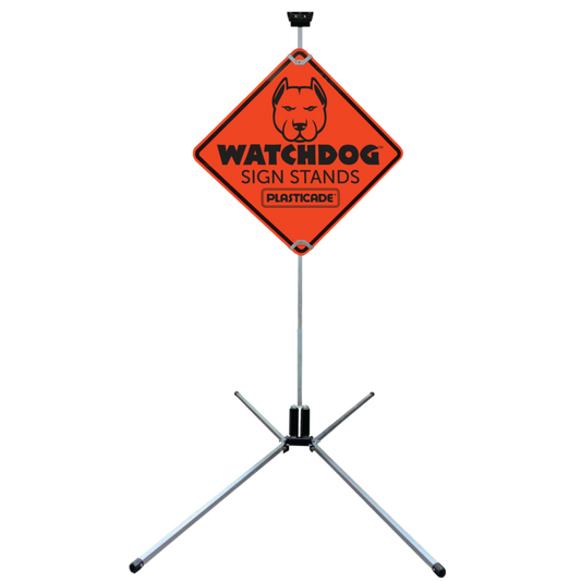 SS621A Heavy Duty Double Spring Sign Stand for .080 Aluminum Signs