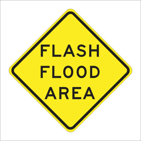 SW35 (CA) Flash Flood Area Sign