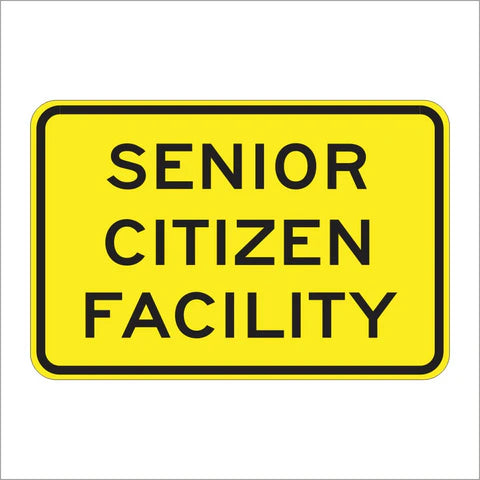 SW50 (CA) Senior Citizen Facility Sign