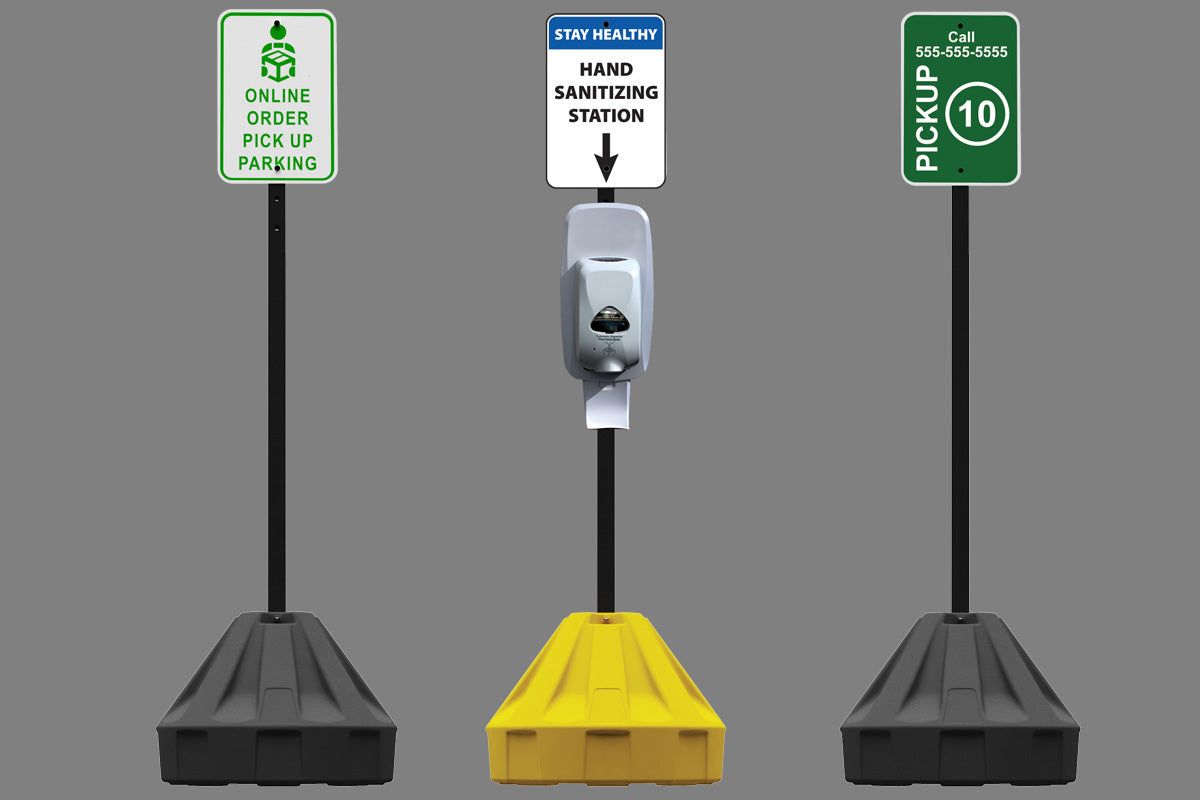 Roll-A-Post™ Portable Sign Post