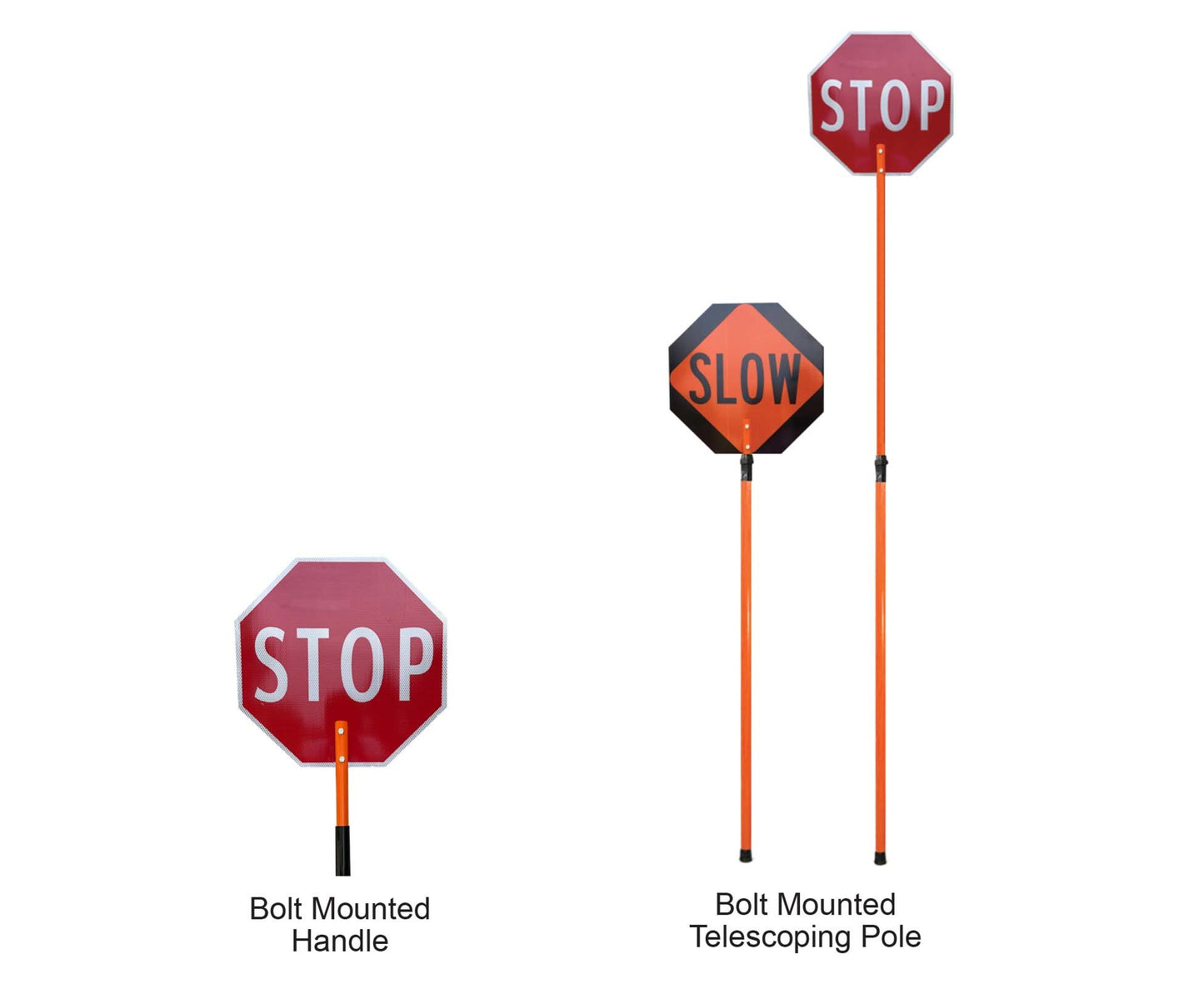 STOP/SLOW Paddle - Bolt Mounted Type