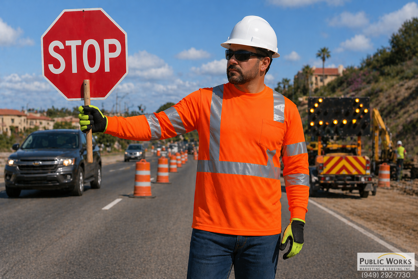 TLB133C-3 High Visibility Long Sleeve Birdseye T-shirt