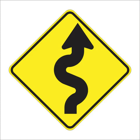W1-5 Turn and Curve Sign – Public Works Marketing & Leasing Inc.