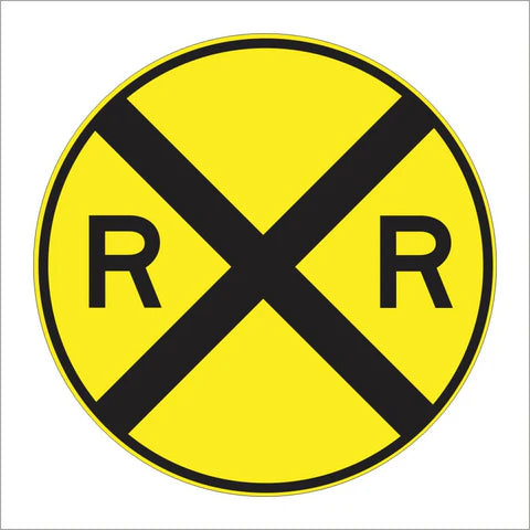W10-1 Railroad Crossing Advance Sign