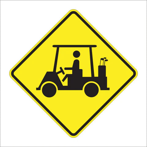 W11-11 Golf Cart Sign