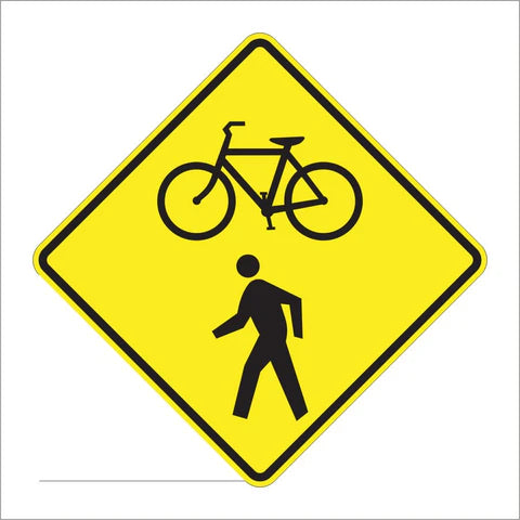 W11-15 Combination Bike and Ped Crossing Sign