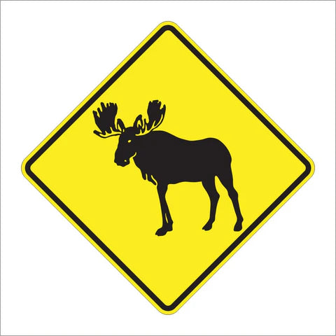 W11-21 Moose Sign