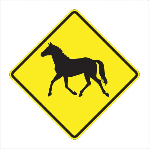 W11-22 Wild Horse Sign