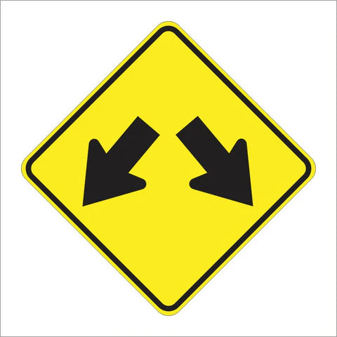 W12-1 Double Arrow Sign