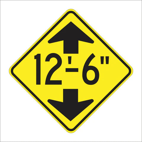 W12-2 Low Clearance Sign