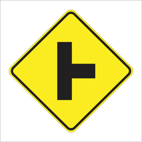 W2-2 Side Road Symbol Sign