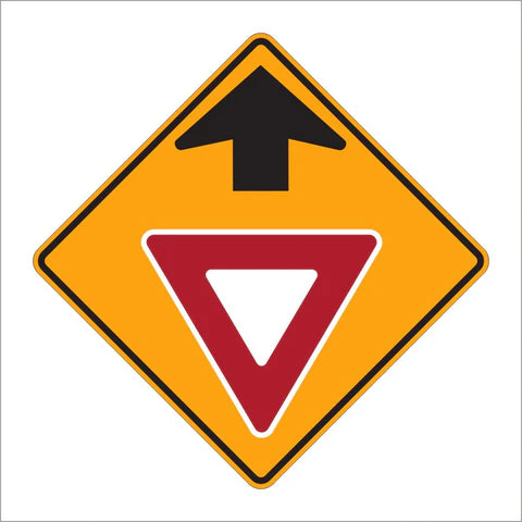 W3-2 Yield Ahead Symbol Sign