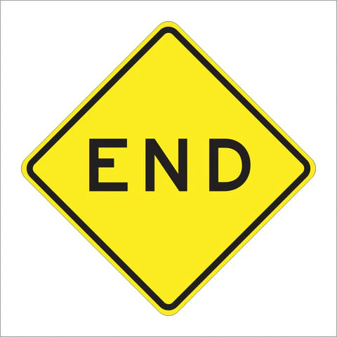 W31(CA) End Sign