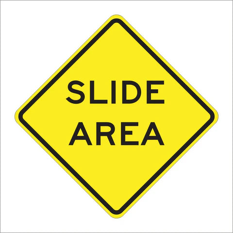 W38 (CA) Slide Area Sign