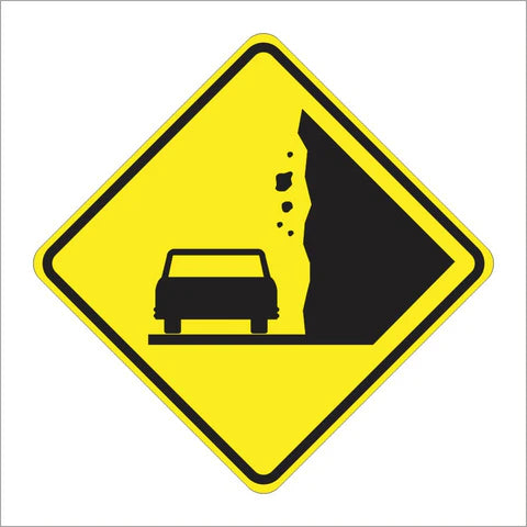 W50-1 (CA) Rock Slide Area Sign