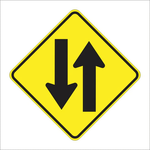 W6-3 Two-Way Traffic Sign