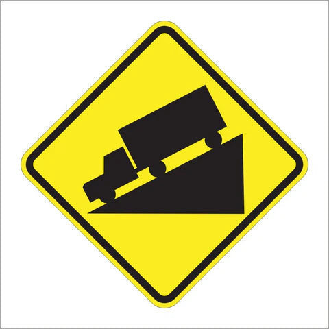 W7-1 Hill Symbol Sign