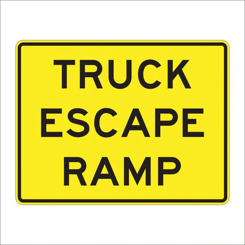 W7-4C Truck Escape Ramp Sign