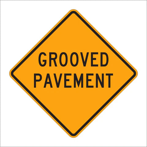 W8-15 Grooved Pavement Sign
