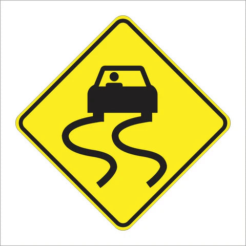 W8-5 Slippery When Wet Sign