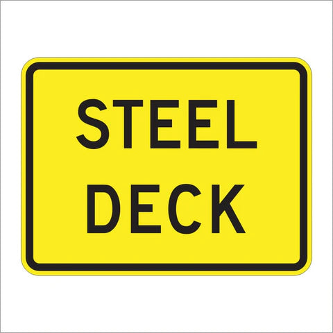 W8-5BP Steel Deck Sign