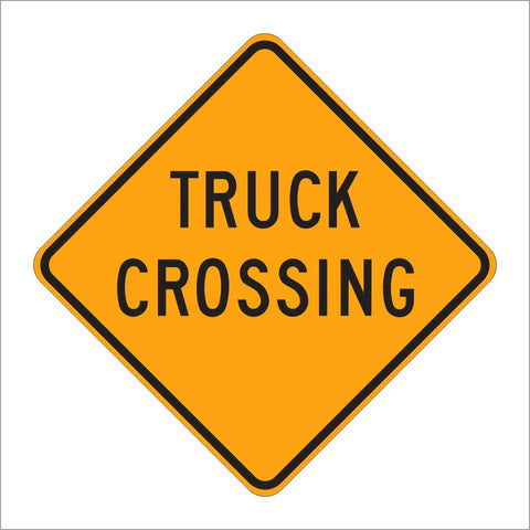 W8-6 Truck Crossing Sign