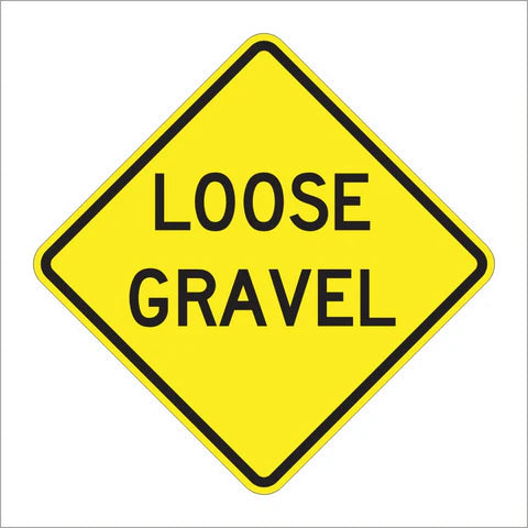 W8-7 Loose Gravel Sign