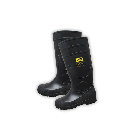 SPT-16 - Plain Toe PVC Knee Boots