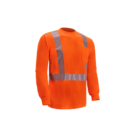 TL123C-2 - High Viz Long Sleeve Jersey T-shirt