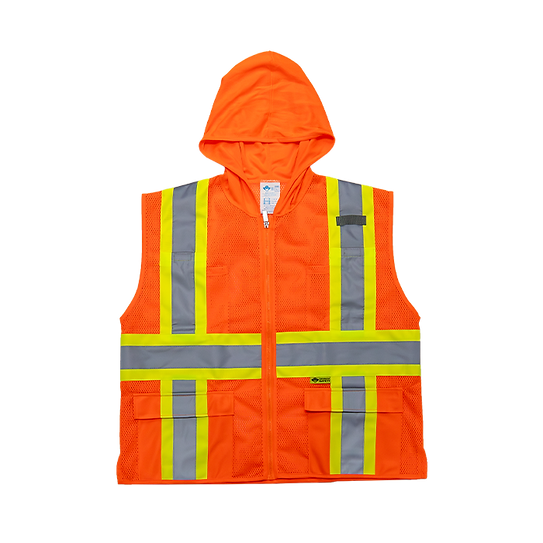 HM7038C-2 - Hooded Mesh Vest