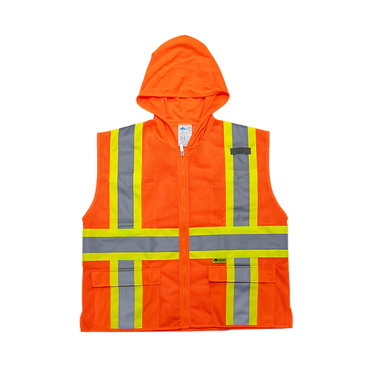 HM7038C-2 - Hooded Mesh Vest