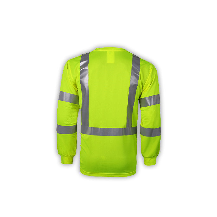 TLB135C-3 High Visibility Long Sleeve Birdseye T-shirt