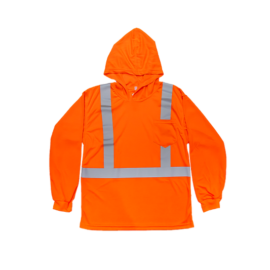 HTLB123C-2 - Hooded Long Sleeve T-shirt