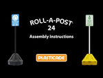 Load and play video in Gallery viewer, Roll-A-Post™ Portable Sign Post

