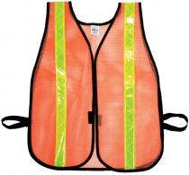 Heavy Weight Safety Vest - 1-3/8" Lime Reflective
