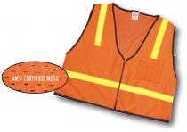 ANSI Class 1 Surveyor Vest Mesh Back With Pockets