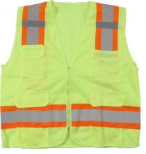 ANSI Class 2 Mesh Lime Surveyor Vest
