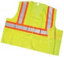 ANSI Class 2 Lime Mesh Tearaway With Pockets