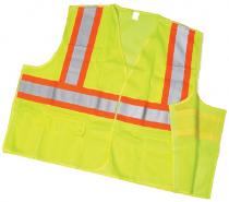 ANSI Class 2 Lime Solid Tearaway With Pockets