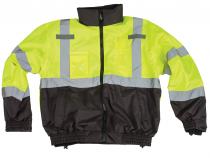 3-in-1 ANSI Class 3 Lime/Black Bomber Jacket