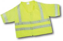 ANSI Class 3 Lime Solid Durable Flame Retardant Vest