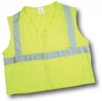 ANSI Class 2 Lime Solid Durable Flame Retardant Vest