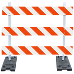 Load image into Gallery viewer, Power Post with Volcano Rubber Base Type III Barricade
