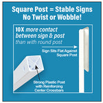 Load image into Gallery viewer, Portable Post with Rubber Base Sign Stand
